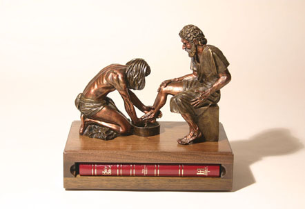 "Divine Servant"® Sculpture Resin 1/6 Life-size with Bible Base