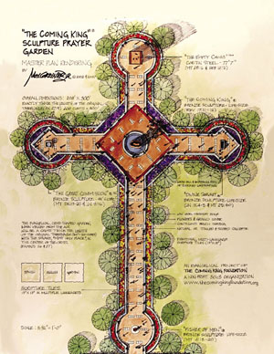 "The Coming King" Sculpture Prayer Garden Master Plan