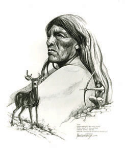 "Ishi" Drawing Print