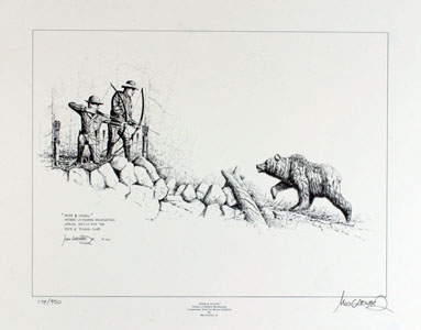 "Pope & Young" Drawing Print